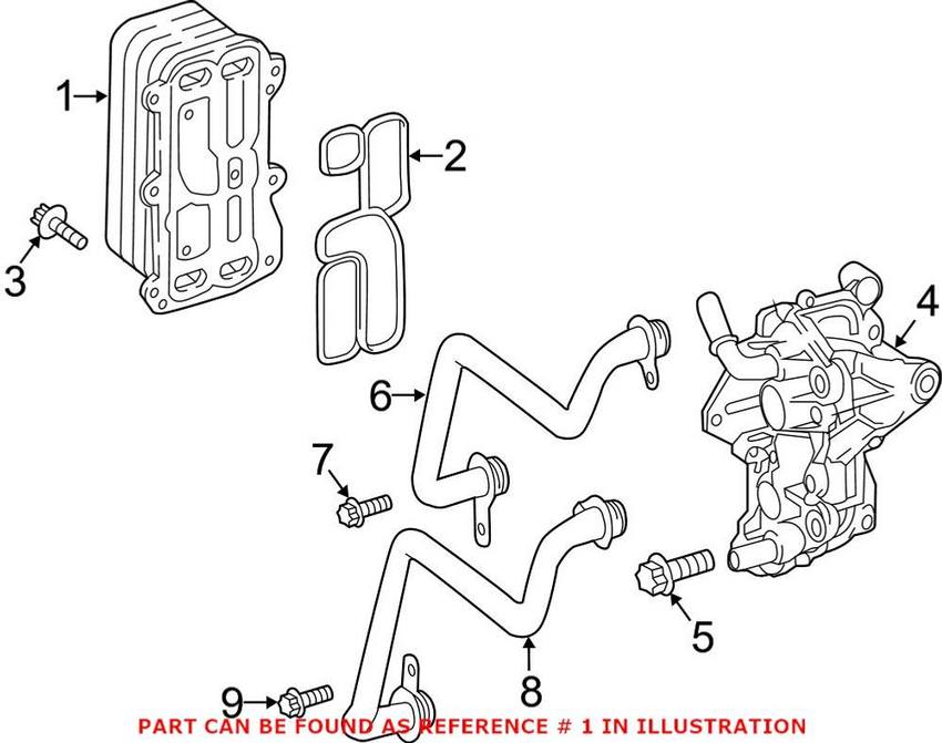 Mercedes Engine Oil Cooler 2741880200